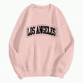 thumbnail image 4 of Towmus Women's Oversized Sweatshirt Los Angeles California Oversized Crewneck Pullover Hoodies Casual Knit Graphic Casual Tops Sweater, 4 of 5