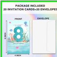 thumbnail image 3 of Ocean Adventure 8th Birthday Invitations with Envelopes - 20 Sets of Personalized Under the Sea Party Invites for a Splashing Celebration! Perfect for Kids' Birthdays!, 3 of 5