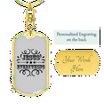thumbnail image 3 of Jesus Everything Stainless Steel or 18k Gold Premium Swivel Dog Tag Keychain, 3 of 8