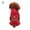 Red, variant on Walbest Double Layer Pet Dog Clothes Raincoat, Waterproof Hooded Dog Apparel Acrylon Rain Jacket Pet Cat Puppy Costume for Pet Puppy Small Medium Dogs