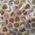 thumbnail image 3 of Coffee Tulle Curtains with Rod Pocket, Coffee Shop Themed Image with Cups Cookies Cake Chocolate Art Pattern, Sheer Drape for Wedding Party 2 Panels, 7 Sizes, Multicolor, by Ambesonne, 3 of 3