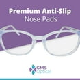 thumbnail image 5 of GMS Optical Contoured Adhesive Silicone Nose Pads for Glasses – 13mm Short Length, 1.8mm Thickness, Anti-Slip Backing ( 10 Pair, Clear), 5 of 9