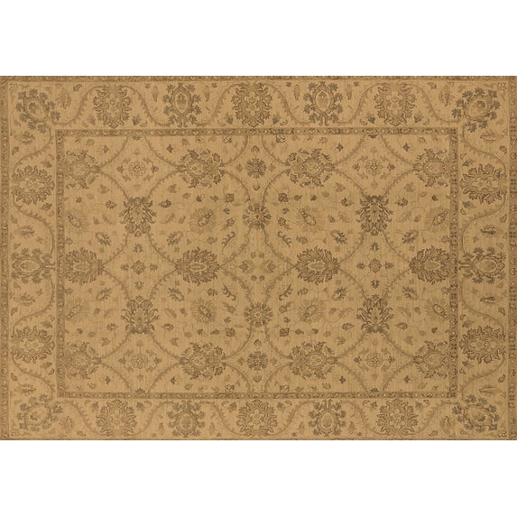 Ahgly Company Indoor Rectangle Oriental Brown Traditional Area Rugs, 6' x 9'