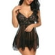 thumbnail image 2 of Camisón transparente para mujer, lencería transparente, ropa interior, vestido Babydoll, ropa de dormir, 2 of 4