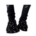 thumbnail image 2 of Calentadores de piernas para patinaje artístico, calcetines de pantorrilla, ropa ligera y cálida, accesorios anti Negro, 2 of 8