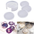 thumbnail image 2 of Molde de posavasos, molde redondo de silicona, tapete para taza, Molde de resina Epoxy, decoración de mesa para el hogar, 2 of 5