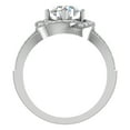 thumbnail image 3 of 1.35 CT Diamond Knot Halo Engagement Ring 18K White Gold (G,VS), 3 of 5