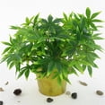 thumbnail image 2 of 2x Artificial Maples Leaves, Flowers Artificial Foliage Simulation Leaf Bridal Wedding Bouquet for Home, 2 of 8