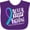 Purple, variant on Inktastic Never Stop Fighting Suicide Prevention Awareness Ribbon Boys or Girls Baby Bib