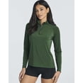 thumbnail image 2 of Real Essentials 3 Pack: Women's 1/4 Zip Rash Guard Long Sleeve Swim Shirt UPF Sun Protection UV Surf Tops, 2 of 6