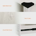 thumbnail image 5 of WAMPAT Coffee Table for Living room,Drawer Coffee Table with Storage,Square Accent Furniture with 2 Compartments Open Shelf,Antique White, 5 of 5
