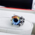 thumbnail image 5 of Jewelry VerPetridure Stainless Steel Devil Skull Ring Personality Design Retro Eye Ring Men Women, 5 of 5