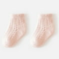 thumbnail image 4 of NAISIBABY Kids Socks, Super Breathable Lightweight Mid-Cut Cotton Stretch Soft Socks Pink 5T, 4 of 5
