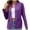 Purple, variant on Scyoekwg Womens Blazer Solid Color Button Lapel Blazer Fall Coats Offices Work Suit Trendy Long Sleeve Business Casual Lightweight Coats(Red,M)