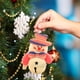 thumbnail image 5 of Adornos de tela navideños - Adornos de anciano, muñeco de nieve y renos, 7x5x10cm, set de 3 para árbol y decoración navideña, 5 of 6