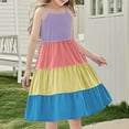 thumbnail image 5 of 11-12 Years Little Girls Dress Sleeveless Casual Twirl Dresses Print Sundress, 5 of 7