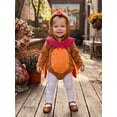 thumbnail image 4 of Cjfdfy Newborn Baby Boy Girl Thanksgiving Outfits Turkey Costume Hooded Long Sleeve Colorful Tail Feathers on Sleeves Cute Thanksgiving Turkey Clothes  ﻿, 4 of 9