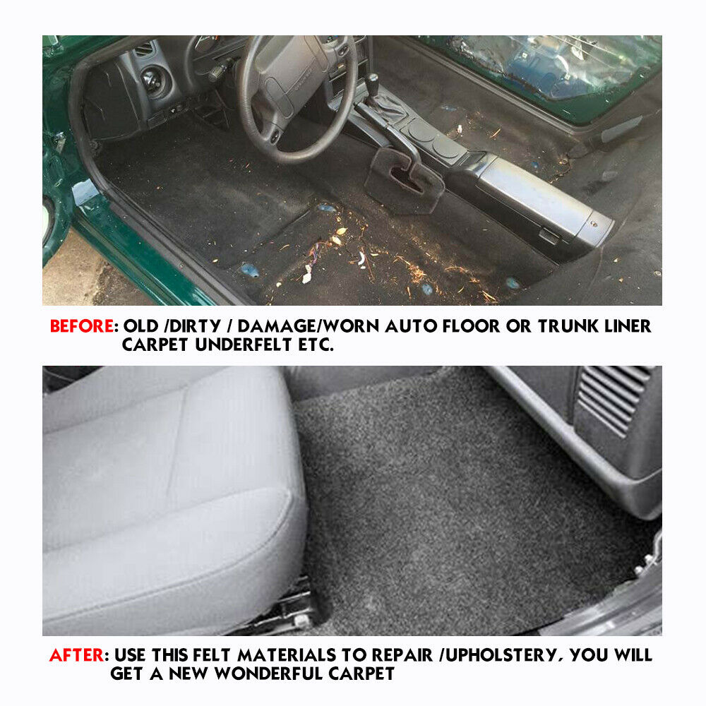 Charcoal Gray Speaker Box Carpet Wrap Audio Trunk Woofer Sub Liner Cover Mat Lot