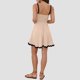 thumbnail image 5 of mfyjkho Vestidos para mujer, Vestido informal de verano con tirantes curvos y cintura ceñida para mujer, de color liso, a la moda Vestidos festivos para mujer m, 5 of 5