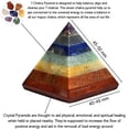 thumbnail image 2 of Chakra Crystal Pyramid 2" Inch, 2 of 5