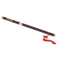 thumbnail image 3 of Pluggable Bitter Bamboo Flute Dizi Traditional Handmade Chinese Musical Woodwind Instrument Key of C Study, 3 of 8