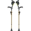 Ergobaum Ergonomic Forearm Crutches- Adult- Gold-Tone