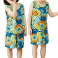 thumbnail image 2 of Akiihool Girls' Short Set Girls 2 Piece Shorts Sets with Fashion T Shirts Kids Outfit Clothes (Blue,5-6 Years), 2 of 5