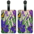 thumbnail image 1 of Butterfly in Irises - Luggage ID Tags / Suitcase Identification Cards - Set of 2, 1 of 5