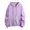 Purple, variant on Bibifish Womens Sweatershirts Winter Warm Basic Long Sleeve Oversized Solid Color Hooded Zipper Sweatershirts Soft Workout Autumn Tops With Pocket