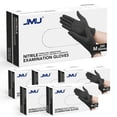 thumbnail image 1 of Guantes desechables de nitrilo JMU, negros, medianos, 3.5 mil, 1200 unidades, 1 of 8