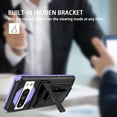 thumbnail image 3 of For Google Pixel 8 Pro Case with Belt Clip Holster, Heavy Duty Military Grade Drop Protective, 360° Rotating Kickstand Shockproof TPU Shell Durable Rugged Cover For Google Pixel 8 Pro, Purple, 3 of 15
