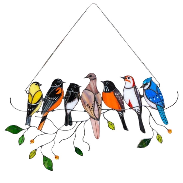 Ventana Adornos De Pájaros Manchados Atrapasol De Ventana Para Decoración Del Hogar Serendint HA041311-01