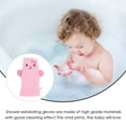 thumbnail image 2 of OULII 2Pack Pink Exfoliating Mitts For Baby Bath Scrub And Cleaning Pores, 2 of 6