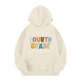 thumbnail image 4 of Ruyang Fourth Grade Hooded Sweatshirts First Day of School Hoodies Girls Boys Back To School Hoodie Trendy Pullover Top, 4 of 5