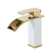 thumbnail image 1 of copper gold Single Cold Sink Faucet Bathroom Counter Basin Faucet, 1 of 10