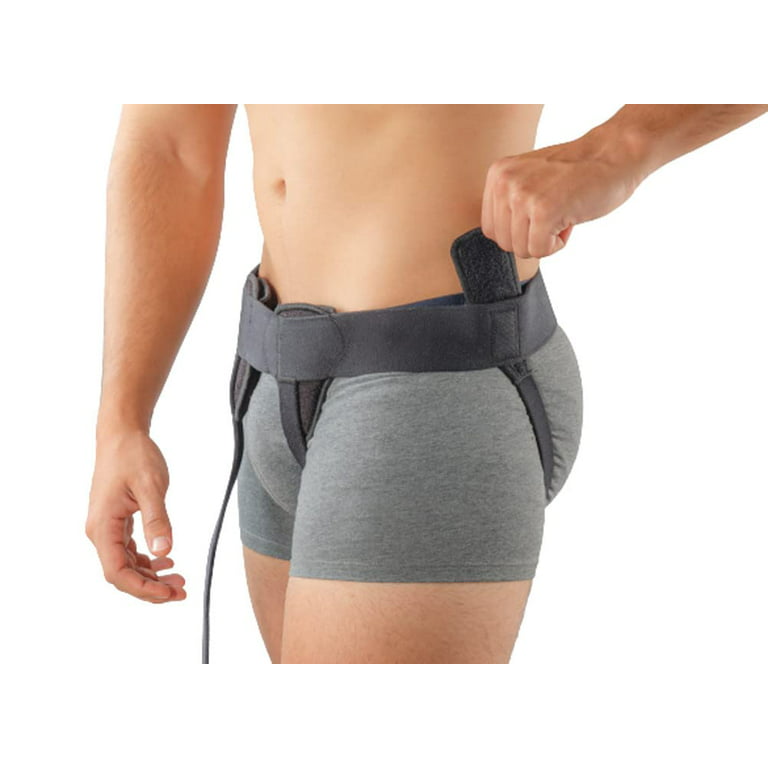 Inguinal Hernia Support Belt Invisible Underpants Compression Garment Truss  Galess (Black, L) : : Health & Personal Care