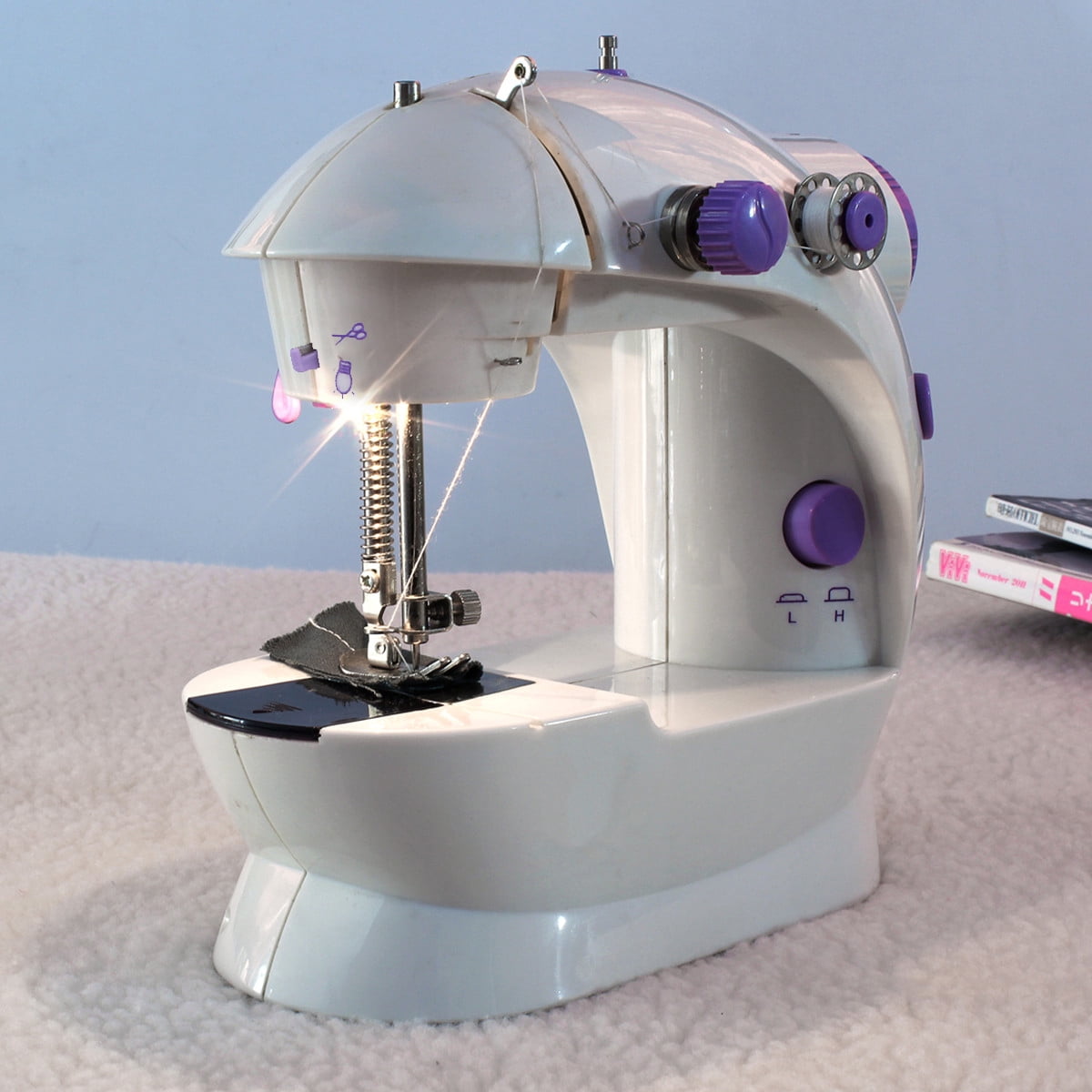 DC 12V Multifunction Electric Mini Desktop Sewing Machine Hand Held