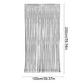 thumbnail image 3 of Kuroiy Tinsel Foil Fringe Curtain Backdrop | Metallic Party Decorations | 39x79 Inch Streamer Photo Booth Background Prop for Birthday Wedding Graduation Holiday | 1 Pack Multicolor, 3 of 6