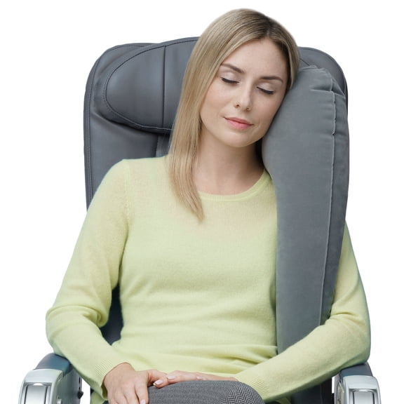 Travelrest Ultimate Best Travel Pillow & Neck Pillow - Straps to Airplane Seat & Car