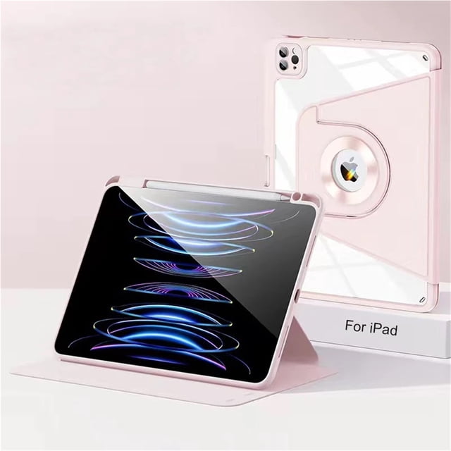 For iPad Air 4th 5th 10.9 Pro 11 12.9 13 inch Magnetic Case For iPad 10 10th 10.2 9th 8th 7th Gen Rotating Detachable Back Case