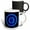 Multicolor, variant on 3drose, Monogram Letter O Abstract Neon Blue Lit Shining Illuminated, 11oz Magic Transforming Mug