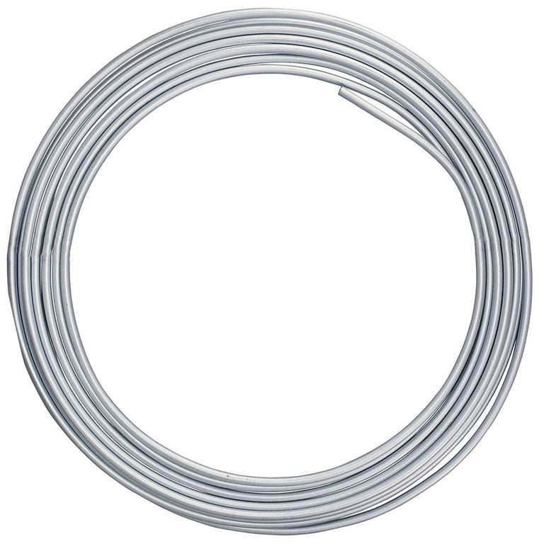 16 Foot Stainless Steel Brake Line Tubing Roll - 1/4" OD, Includes Cutter & 12 Fittings