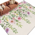 thumbnail image 6 of Colorful Flowers Area Rug 5x7 Washable Rug Non Slip Spring Floral Leaves Botanical Country Beige Large Area Rug Soft Stainresistant Indoor Floor Carpet for Living Room Bedroom Home Office Dining Room, 6 of 8