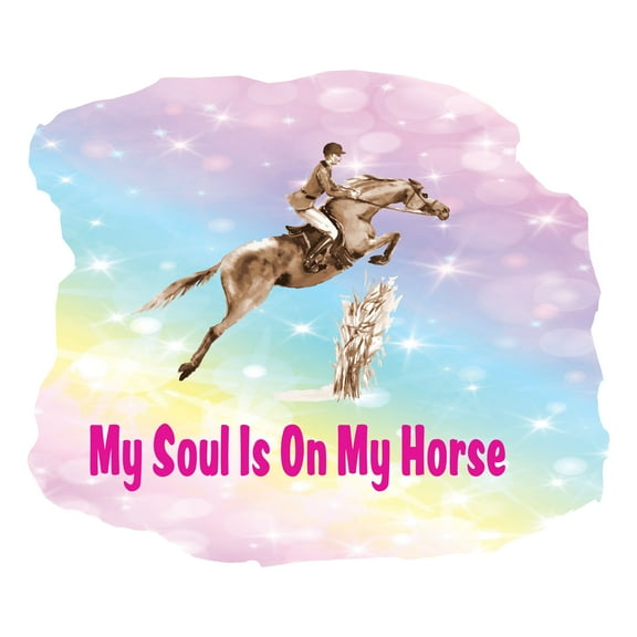 Country / Western / Cowgirl Wall Decals for Boys Bedroom - Cowboy on Multicolored Background Cowboy DIY & Creativity Boy Girl Bedroom Wall Sticker - Size: 10 In x 9 In