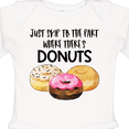 thumbnail image 4 of Inktastic Just Skip to the Part Where There's Donuts Boys or Girls Long Sleeve Baby Bodysuit, 4 of 5