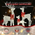 thumbnail image 2 of CZBZ Outdoor Christmas Yard Decorations, 5FT 3-Piece Lighted Christmas Reindeer Family Set Outdoor Decorations, Weather Proof Sparkling Deer of 3 Christmas Ornament Home Decor Pre-lit 290 LEDLights, 2 of 11