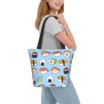 thumbnail image 7 of Bingfone Kawaii Sushi (2) Women Shoulder Tote Bags Casual Bag Ladies Shopping Handbag, 7 of 7