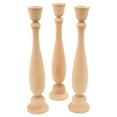 thumbnail image 4 of Classic Wooden Candlestick 11 inch Tall with 7/8 inch Hole, Pack of 10 Unfinished Wood Candle Holder to Craft, Paint or Decorate, by Woodpeckers, 4 of 8
