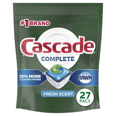 Cascade Advanced Power Liquid Dishwasher Detergent, Fresh Scent, 125 fl ...