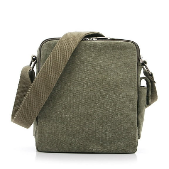 PBPBOX Mens Canvas Bag Olive Green Wearproof Multi Pocket Convenient Outdoor Sports
